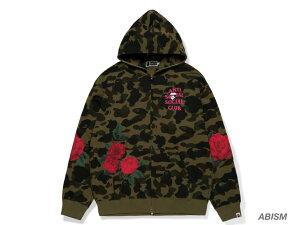 A BATHING APE(�G�C�v)xANTI SOCIAL SOCIAL CLUB�i�A���`�E�\�[�V�����E�\�[�V�����E�N���u�jBAPE X ASSC FULL ZIP HOODIE�t���W�b�v �p�[�J�[�y�O���[��CAMO�z�y�V�i�z�yMEN'S�zBAPE(�x�C�v)