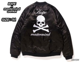 A BATHING APE（ア ベイシング エイプ）x mastermind JAPAN（マスターマインドジャパン）BAPE × mastermind JAPAN SOUVENIR JACKETスーベニアジャケット【ブラック】【新品】BAPE(ベイプ)SKULL