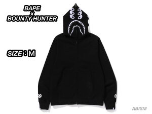A BATHING APE(�G�C�v)xBOUNTY HUNTER�i�o�E���e�B�[�n���^�[�jMAD SHARK FULL ZIP HOODIE�V���[�N �t���W�b�v �p�[�J�[�y�u���b�N�z�y���{���z�y�V�i�z�yMEN'S�zBAPE(�x�C�v)