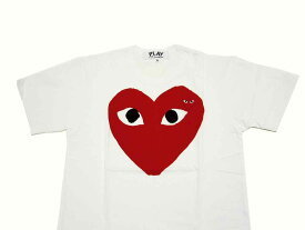 ★レディースサイズ★PLAY COMME des GARCONS(プレイ コムデギャルソン) 『ビッグ・レッド・ハートTシャツ』【LADY'S】【ホワイト】【日本製】【新品】【AZ-T025】