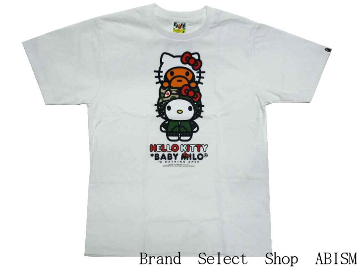 楽天市場】A BATHING APE(エイプ)x HELLO KITTY(ハローキティ)MILO ON 