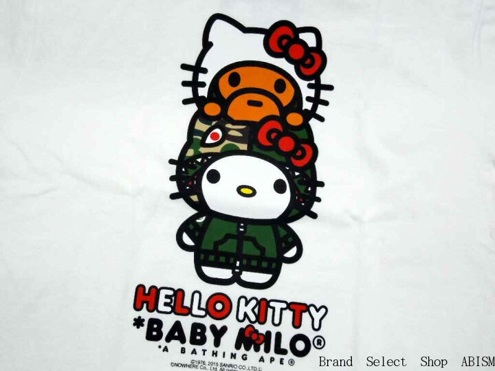 楽天市場】A BATHING APE(エイプ)x HELLO KITTY(ハローキティ)MILO ON 