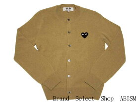 ★レディースサイズ★PLAY COMME des GARCONS(プレイ コムデギャルソン) ブラックハート ウールカーディガン【LADY'S】【BEIGE/ベージュ】【日本製】【ニット】【新品】【AZ-N023】wool cardigan