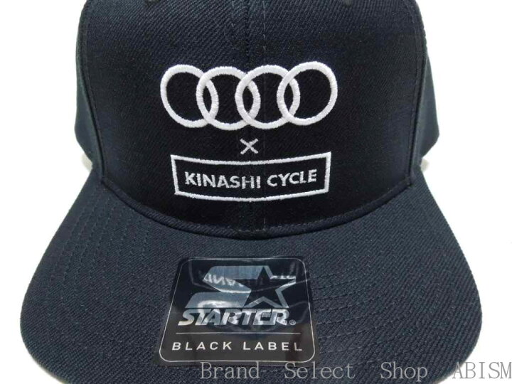 楽天市場 Kinashi Cycle 木梨サイクル 伊勢丹新宿限定モデル Audi アウディ ロゴ Snapback Cap Isetan限定 ブラック キャップ 新品 Starter Brand Select Shop Abism