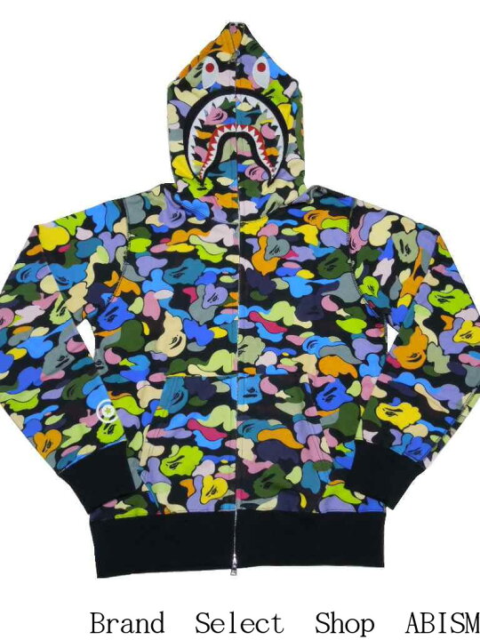 楽天市場】A BATHING APE(エイプ)MULTI CAMO SHARK FULL ZIP HOODIE  