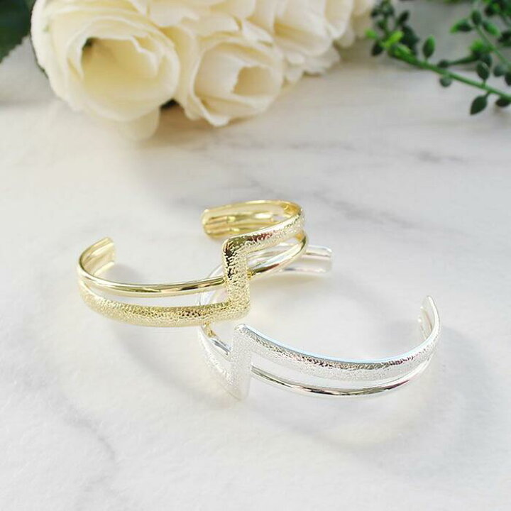 楽天市場】【最大2,000円OFF】ABISTE 美ST掲載 メタルデザインバングル 