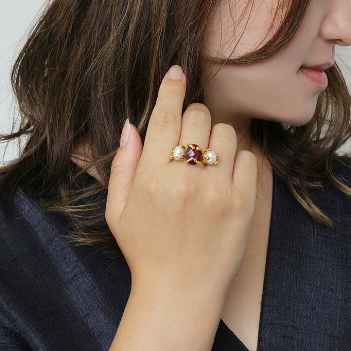 楽天市場】【最大2,000円OFF】ABISTE ルビー×淡水パールエキゾチック 