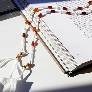 対象商品最大2,000円OFFクーポン配布中★ ABISTE 【3Way】 淡水パール&天然石 マスクコード/グラスコード/ネックレス/7021009G ブランド アビステ travel