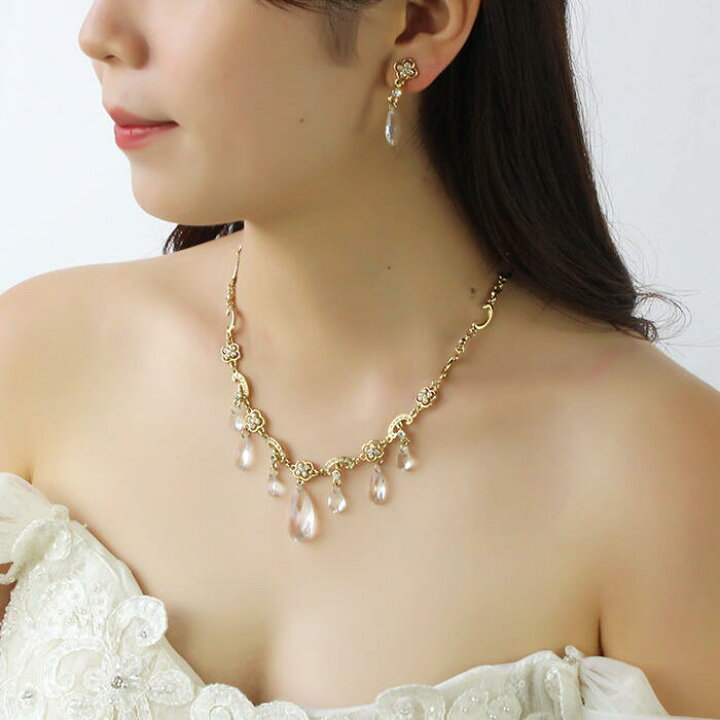未使用アビステ(ABISTE)ビジョーネックレス＆イヤリング特set販売