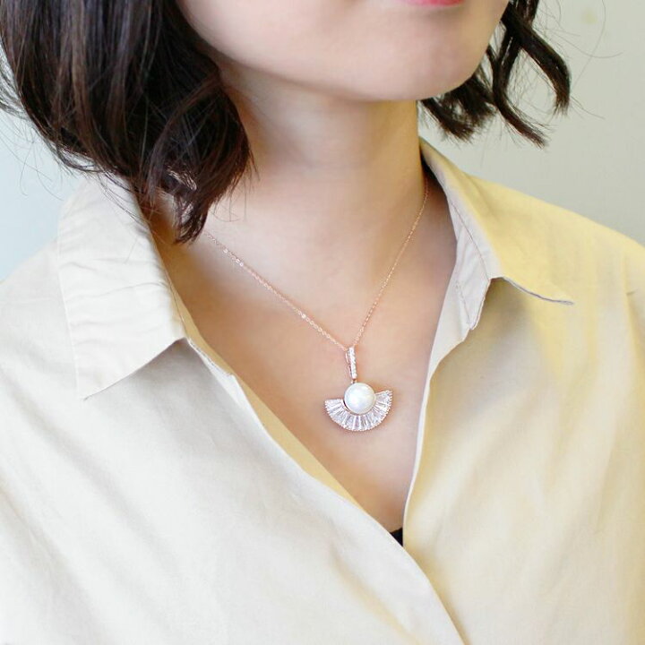 楽天市場】【最大2,000円OFF】ABISTE ガラスパールモチーフネックレス 