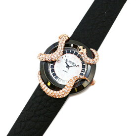 【最大2,000円OFFクーポン配布中】ABISTE ヘビモチーフベルト腕時計/9200531 一年動作保証付き アビステ ブランド ご褒美買い 個性的