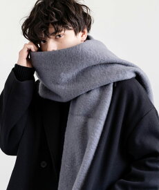 フリンジマフラー ボリュームストール 大判ストール メンズ レディース チェック柄 無地 ボーダー ロング モヘアライク ボリューム 暖かい もふもふ ひざ掛け ブランケット 柔らかい ギフト プレゼント クリスマス ペア お揃い モヘアタッチ 12999