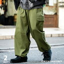 【SALE⇒50%OFF】カーゴパンツ ストレッチ ミリタリー メンズ 長ズボン ワーク フラップポケット ルーズ ワイド カジュアル ストリート コットン ツイル 無地 シンプル 11946