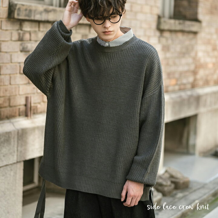 楽天市場】【SALE⇒50%OFF】クルーネックニット メンズ レディース 