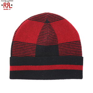 RRL (double RL) Check Knit Cap �_�u���A�[���G�� �j�b�g �L���b�v (UPS)