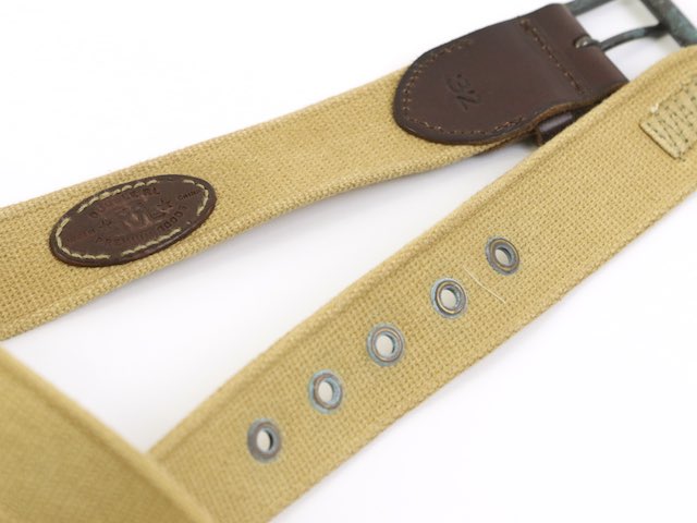 楽天市場】RRL (double RL) Canvas Leather Belt ダブルアールエル 
