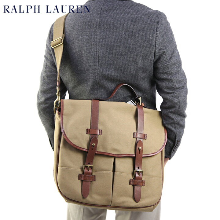 楽天市場】POLO Ralph Lauren Twill & Leather Game Bag US ポロ  