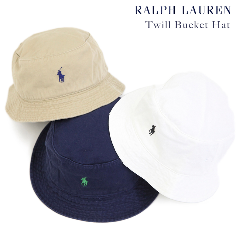 Polo by Ralph Lauren Twill Bucket Hat US ポロ ラルフローレン ポニー刺繍 コットンツイル ハット |  donuts （ドーナッツ）