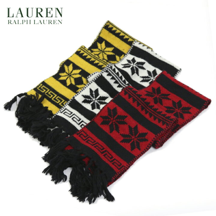 楽天市場】LAUREN Ralph Lauren Nordic Knit Scarf US ポロ ラルフ 