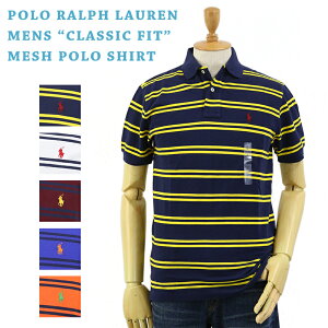 Ralph Lauren Men's CLASSIC FIT Mesh Border Polo US �|�� �����t���[���� �����Y �N���V�b�N�t�B�b�g �|���V���c ����� (UPS)
