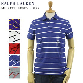 Ralph Lauren Men's "Medium Fit" Cotton Jersey Border Polo Shirt US ポロ ラルフローレン ミディアムフィット ボーダー柄 ポロシャツ