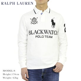 ポロ ラルフローレン コットン 鹿の子 ブラックウォッチ ビッグポニー カスタムフィット 長袖ポロシャツ POLO Ralph Lauren Men's "BLACKWATCH POLO TEAM" CUSTOM FIT Cotton Mesh l/s Polo Shirt US