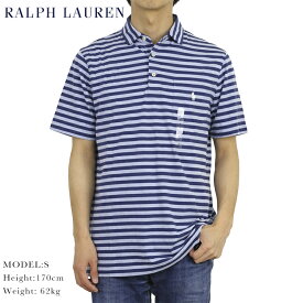 ポロ ラルフローレン クラシックフィット ボーダー柄 台襟 ポロシャツ ワイドカラー　ワンポイント Ralph Lauren Men's Cotton Jersey Border Polo Shirt US