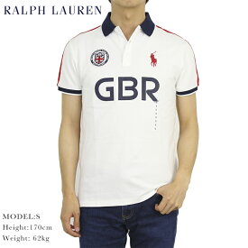 ポロ ラルフローレン カスタム スリム フィット ポニー 刺繍 半袖 カノコ ポロシャツ 国旗 POLO Ralph Lauren Men's "CUSTOM SLIM FIT" Country Mesh Polo 売れ筋 (ups)