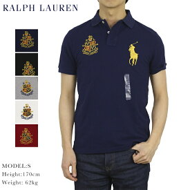 ポロ ラルフローレン カスタム スリム フィット ビッグポニー 刺繍 半袖 カノコ ポロシャツ 無地 POLO Ralph Lauren Men's "CUSTOM SLIM FIT" Mesh Polo 売れ筋