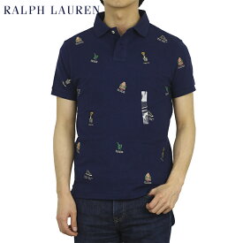 ポロ ラルフローレン カスタムスリムフィット 鹿の子 ポロシャツ マルチ刺繍 ポロベアー POLO Ralph Lauren Men's CUSTOM SLIM FIT POLO BEAR Polo Shirt US