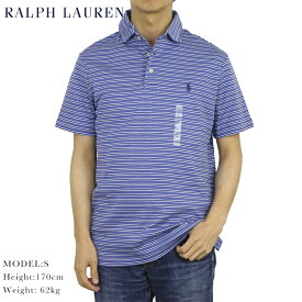 ポロ ラルフローレン ボーダー柄 台襟 ポロシャツ ワイドカラー ワンポイント Ralph Lauren Men's Cotton Jersey Border Polo Shirt US