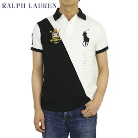 ポロ ラルフローレン カスタムフィット 鹿の子 2つボタン ポロシャツ エンブレム ビッグポニー刺繍 POLO Ralph Lauren Men's CUSTOM FIT USA Polo Shirt US
