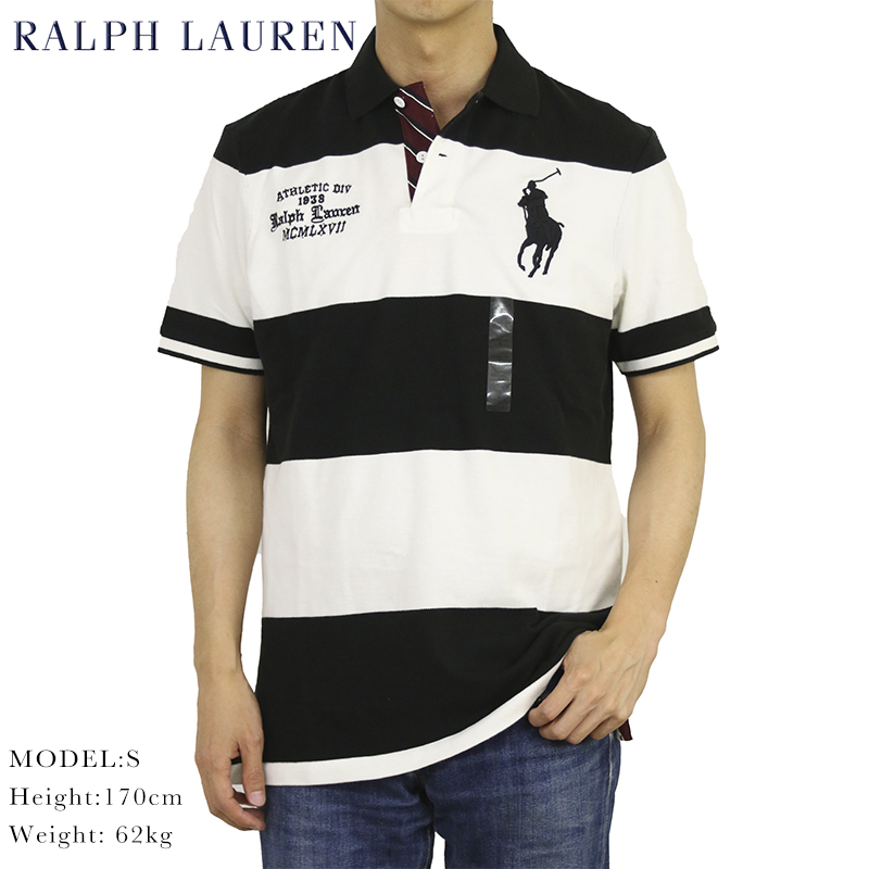 【楽天市場】ポロ ラルフローレン クラシックフィット 半袖 カノコ ボーダー ポロシャツ ラガーシャツ POLO Ralph Lauren Men's  