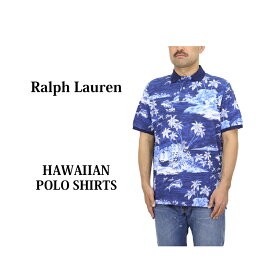ポロ ラルフローレン クラシックフィット 鹿の子 ポロシャツ アロハ柄 飛魚 POLO Ralph Lauren Men's CLASSIC FIT Aloha Polo Shirt US