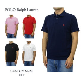 ポロ ラルフローレン カスタム スリム フィット 半袖 カノコ ポロシャツ 無地 ワンポイント POLO Ralph Lauren Men's "CUSTOM SLIM FIT" Mesh Polo 売れ筋 (UPS)