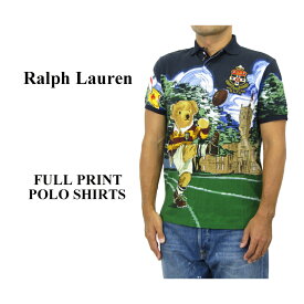 ポロ ラルフローレン カスタムスリムフィット 半袖 ポロベアープリント ポロシャツ POLO Ralph Lauren Men's "CUSTOM SLIM FIT" POLO BEAR Print Polo US 売れ筋