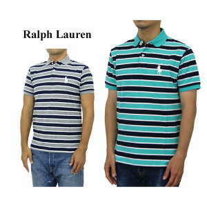 �|�� �����t���[���� �����Y �J�X�^���t�B�b�g �r�b�O�|�j�[ ���� �{�[�_�[ �|���V���c POLO Ralph Lauren Men's Custom Fit Big Pony Border Polo Shirts US
