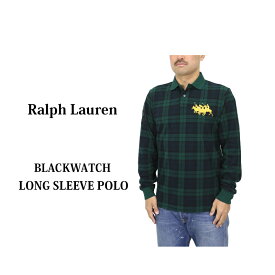 ポロ ラルフローレン メンズ カスタムスリムフィット 鹿の子 ブラックウォッチ 長袖ポロシャツ POLO Ralph Lauren Men's Cotton CUSTOM SLIM FIT Mesh l/s Polo Shirt US