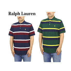 ポロ ラルフローレン メンズ クラシックフィット 半袖 ボーダー 鹿の子 ポロシャツ POLO Ralph Lauren Men's "CLASSIC FIT" Border Mesh Polo Shirt US