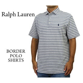 ポロ ラルフローレン ソフトタッチジャージー ボーダー柄 台襟 ポロシャツ ワンポイント Ralph Lauren Men's Cotton Jersey Border Polo Shirt US