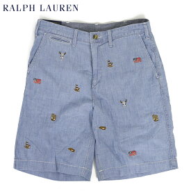 ポロ ラルフローレン 10インチ リラックスドフィット シャンブレー ショーツ ショートパンツ　半ズボン Ralph Lauren Men's "RELAXED FIT 10" Short
