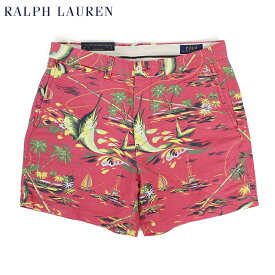 ポロ ラルフローレン 6インチ クラシックフィット アロハプリント 綿麻 ショーツ ショートパンツ　半ズボン Ralph Lauren Men's "CLASSIC FIT 6" Short