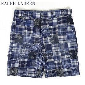 ポロ ラルフローレン 9インチ クラシックフィット マドラスパッチワーク ショーツ ショートパンツ　半ズボン Ralph Lauren Men's "CLASSIC FIT 9" Short