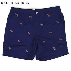 | t[ AJhJ XCV[c ijPOLO Ralph Lauren Men's "AMERICAN FLAG" Swim Shorts US