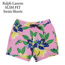 ポロ ラルフローレン メンズ ストレッチスリムフィット 花柄プリント スイムショーツ （水着）POLO Ralph Lauren Men's STRECH SLIM FIT Floral Print Swim Shorts US