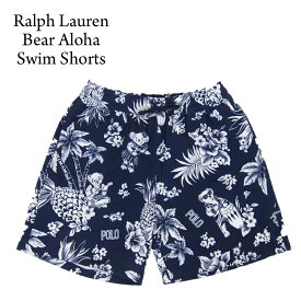 ポロ ラルフローレン メンズ ストレッチ ポロベアー プリント スイムショーツ （水着）POLO Ralph Lauren Men's STRECH POLO BEAR Print Swim Shorts US