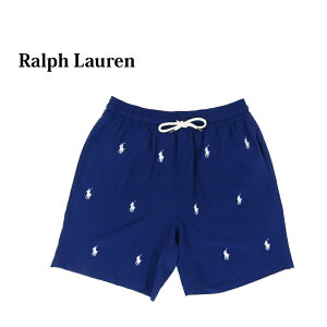 �|�� �����t���[���� �����Y �X�g���b�` �}���`�|�j�[�h�J �X�C���V���[�c �i�����jPOLO Ralph Lauren Men's Stretch Multi Pony Swim Shorts US