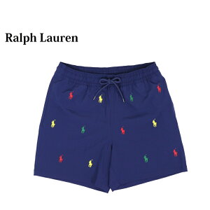 �|�� �����t���[���� �����Y �X�g���b�` �}���`�|�j�[�h�J �X�C���V���[�c �i�����jPOLO Ralph Lauren Men's Stretch Multi Pony Swim Shorts US