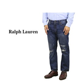 ポロ ラルフローレン メンズ スリムストレート ジーンズ デニムパンツ ブラウンパッチ Polo Ralph Lauren Men's "THE VARICK SLIM STRAIGHT" Brown Patch Denim Jeans US (UPS)