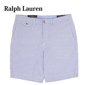 ポロ ラルフローレン メンズ ストレッチストレートフィット シアサッカー ストライプ ショーツ ショートパンツ 半ズボン POLO Ralph Lauren Men's "STRETCH STRAIGHT FIT" Seersucker Stripe Short US (UPS)